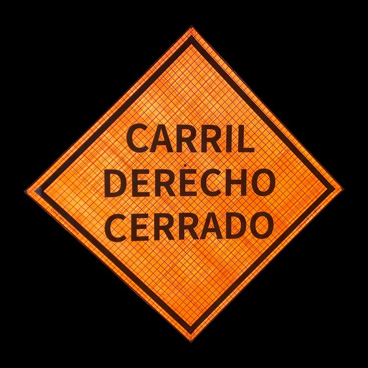 36'' 48'' Detour Ahead Reflective Roll Up Traffic Sign - 